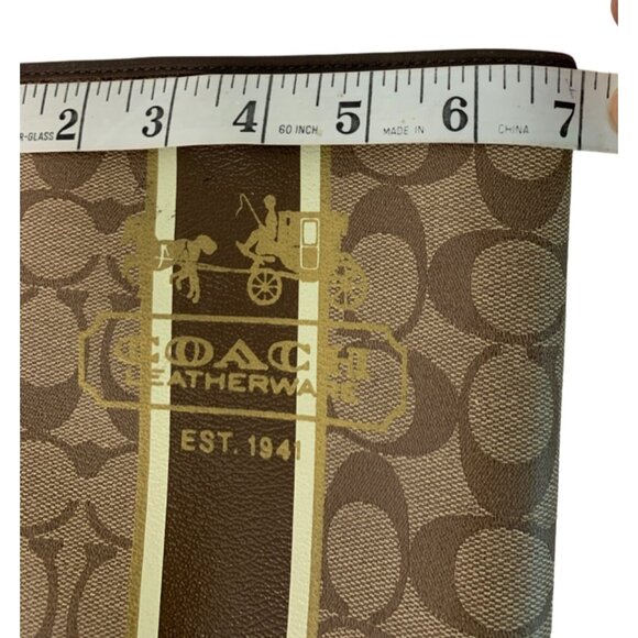 Coach Leatherware Women's Monogram Rain Winter Boots Size 7B Brown 7485 EUC - Picture 5 of 11